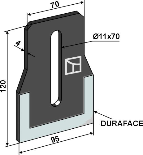 IHOF Abstreiferblech für Packerwalzen - DURAFACE