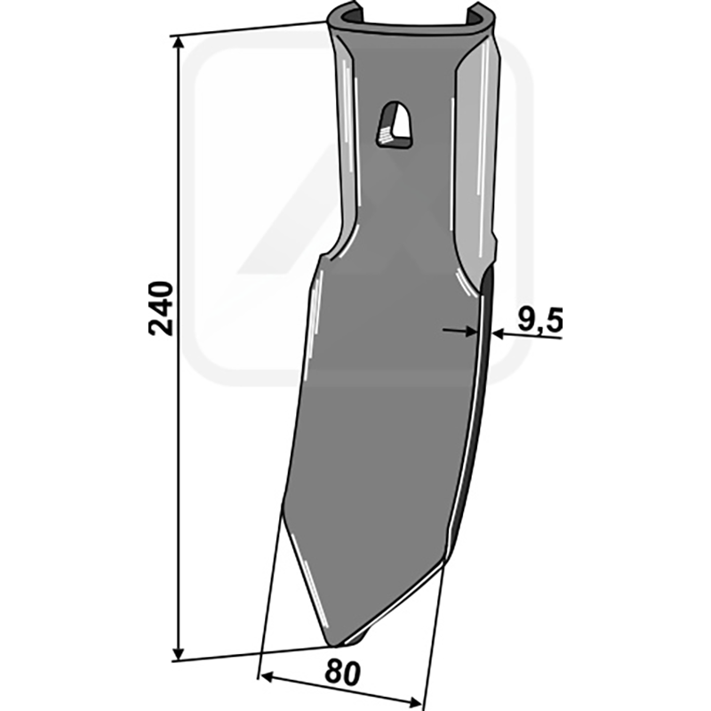 Landwirtschaft Bodenbearbeitung Grubber Schare & Leitbleche Schnell-Wechsel-Schar für Flachgrubber Nichols