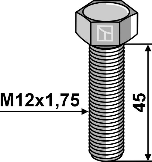 IHOF Sechskantschraube M10x1,5x45 ohne Mutter