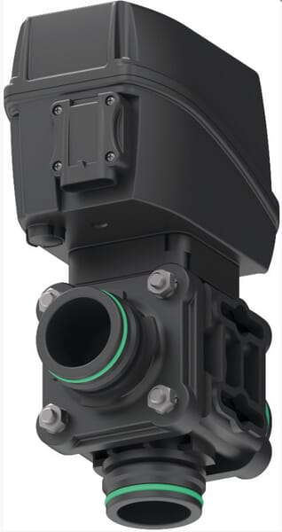 3-way electric ball valve with bottom mount, thread 9mm, CAN-J1939 control 853D27S99