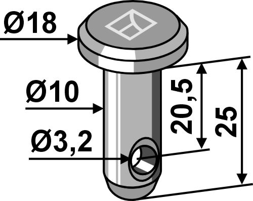 IHOF Splintbolzen Ø10x25