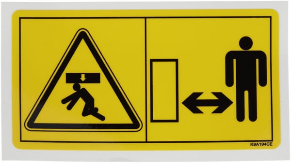 Aufkleber, Quetschgefahr (K9A194CE) von Kuhn