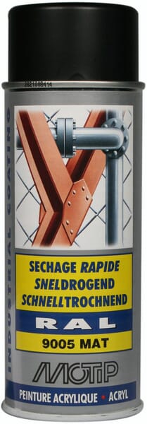 07238 RAL 9005 Acrylspray Tiefschwarz Motip RAL 9005 Acrylspray Tiefschwarz #07238