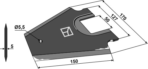 IHOF Ladewagenmesser 150mm