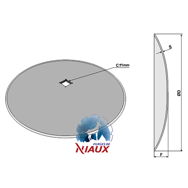 Landwirtschaft Bodenbearbeitung Scheibeneggen Scheibe glatt Niaux