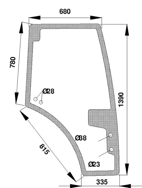 Kramp Türscheibe H816810030340N