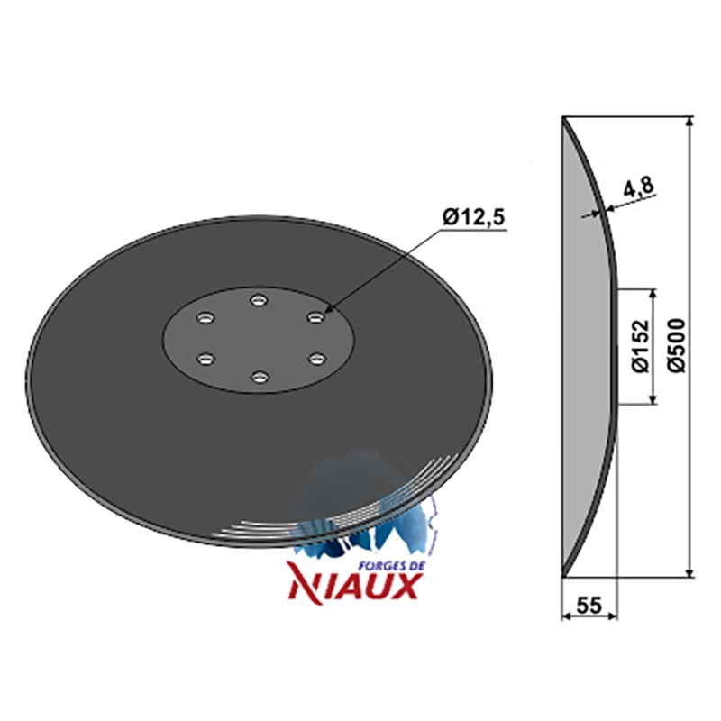 Landwirtschaft Bodenbearbeitung Scheibeneggen Scheibe glatt Niaux