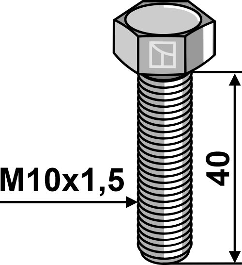 IHOF Sechskantschraube M10x1,5x40 ohne Mutter