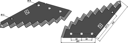 IHOF Futtermischwagenmesser - Hartmetallbeschichtet