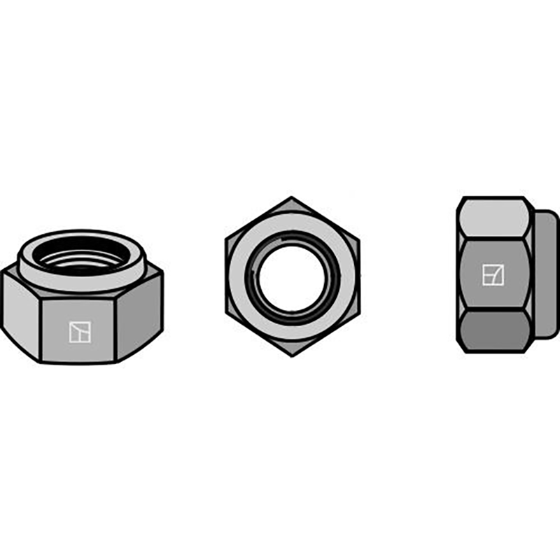 Landwirtschaft Bodenbearbeitung Grubber Schare & Leitbleche Selbstsichernde Mutter - M12x1,75