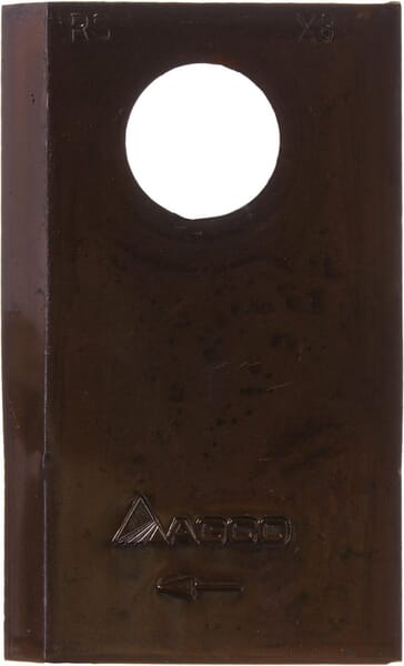 Mähmesser rechts 83x49x5 mm, Bohrung Ø 18,50 mm, geeignet für Lely (4122014780) von Agco