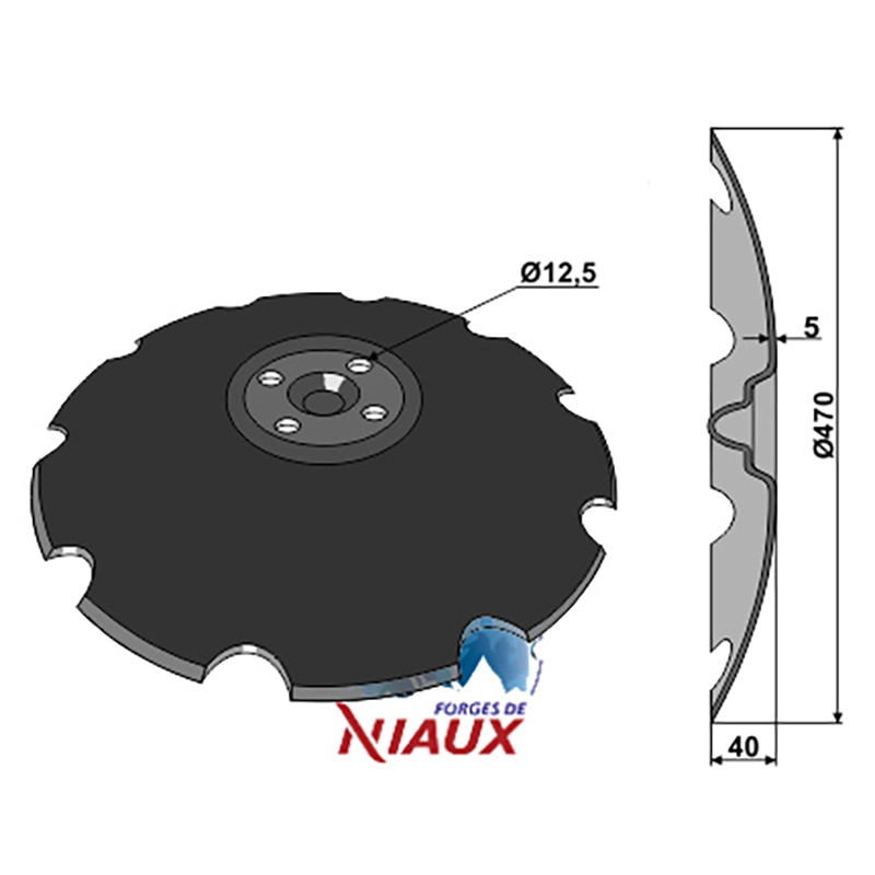 Landwirtschaft Bodenbearbeitung Scheibeneggen Scheibe gezackt Väderstad|Niaux