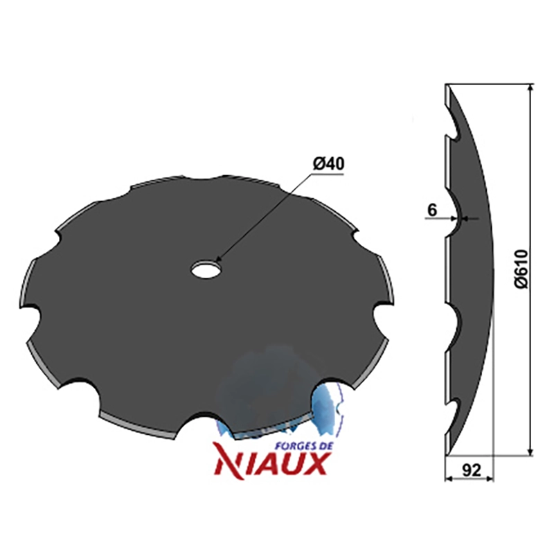 Landwirtschaft Bodenbearbeitung Scheibeneggen Scheibe gezackt Väderstad