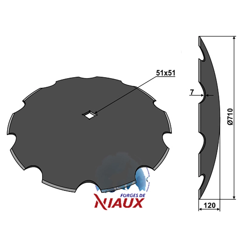 Landwirtschaft Bodenbearbeitung Scheibeneggen Scheibe gezackt Gregoire Besson