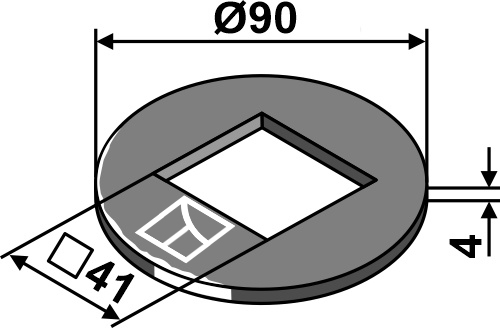 IHOF Einstellscheibe Ø90x4x41