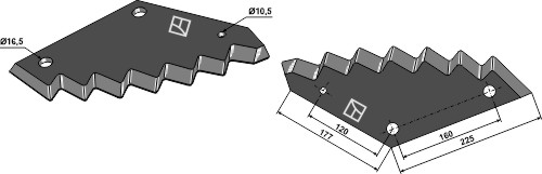 IHOF Futtermischwagenmesser - Hartmetallbeschichtet