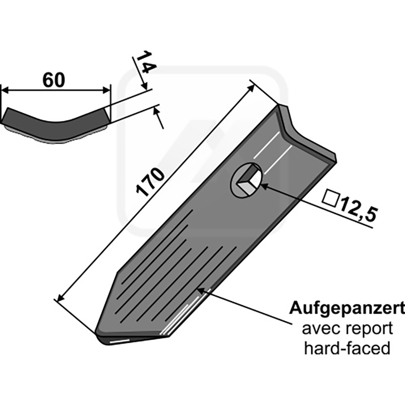 Landwirtschaft Bodenbearbeitung Grubber Schare & Leitbleche Meisselschar Lemken