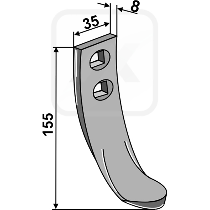 Landwirtschaft Bodenbearbeitung Grubber Schare & Leitbleche Marsk-Stig Schar - Frühjahr Rabe