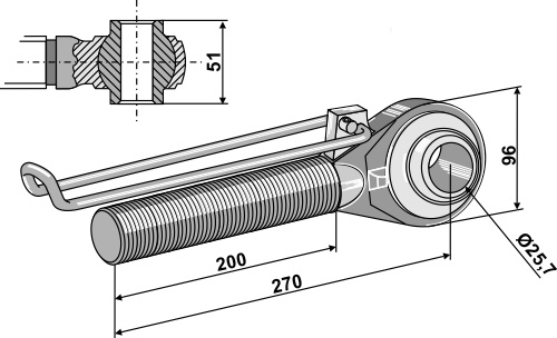 IHOF Spindel M42x3 - 200