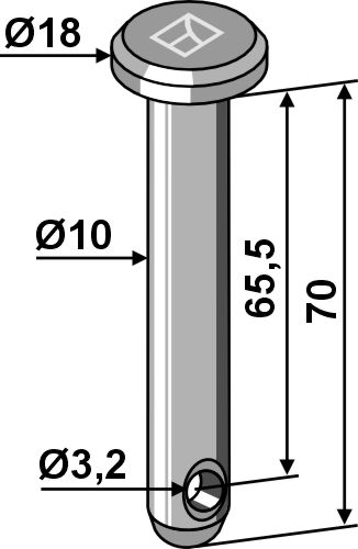 IHOF Splintbolzen Ø10x70