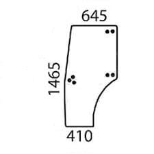 Door glass left von Deutz 000988200