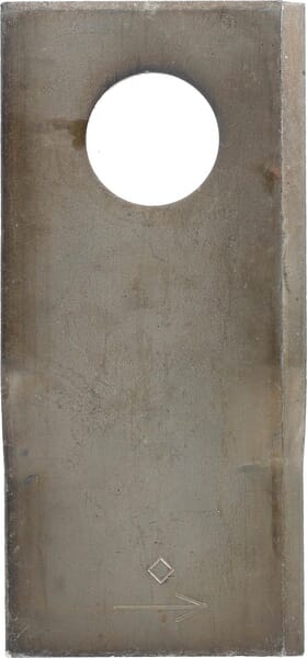 Kramp Mähmesser links 106x49x3 mm, Bohrung Ø 21 mm, geeignet für Claas, 25er-Packung 0001042660KR