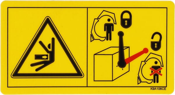 Sicherheitsaufkleber (K9A106CE) von Kuhn