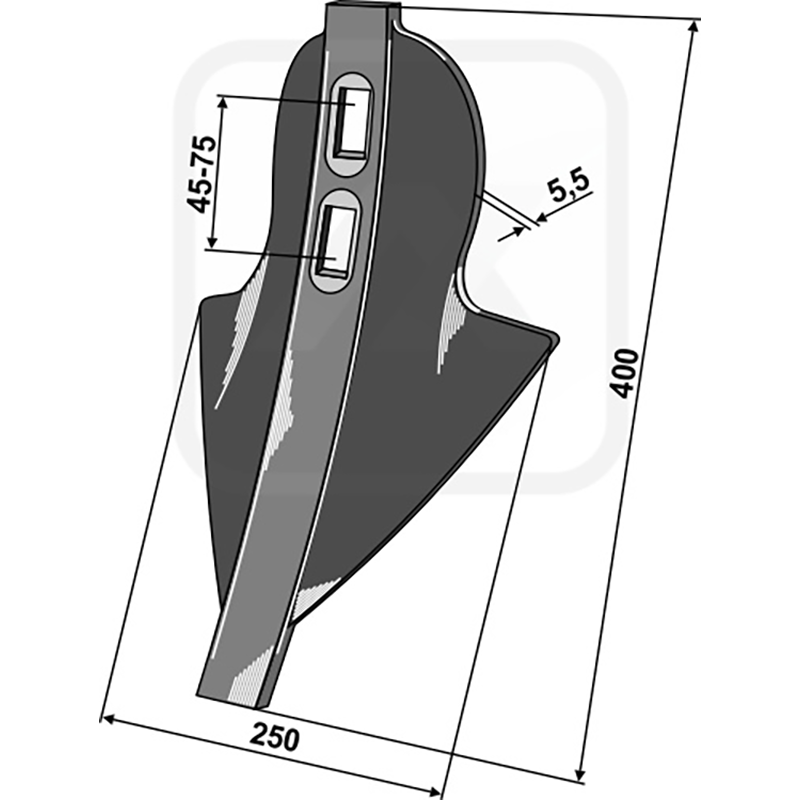 Landwirtschaft Bodenbearbeitung Grubber Schare & Leitbleche Donax-Stoppelschar Rabe|Schönberger