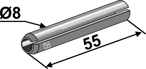 IHOF Spannstift - Ø8x55