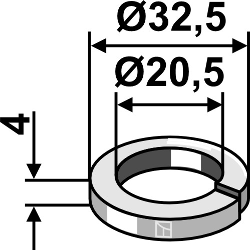 IHOF Federring Ø32,5x4xØ20,5