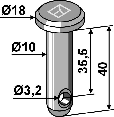 IHOF Splintbolzen Ø10x40