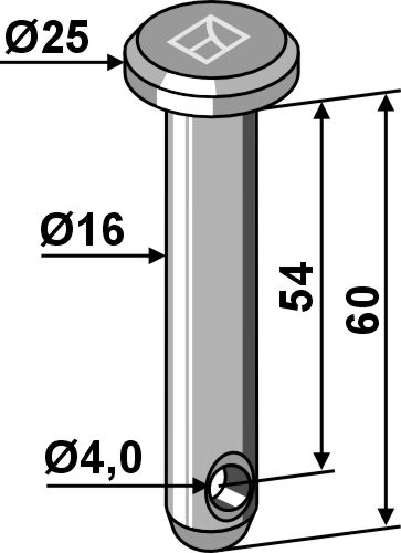 IHOF Splintbolzen Ø16x60