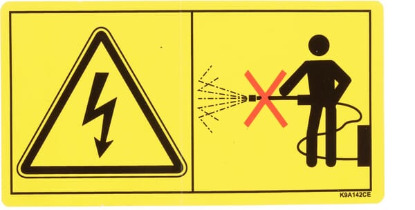 Aufkleber Kein Hochdruckrein. (K9A142CE) von Kuhn