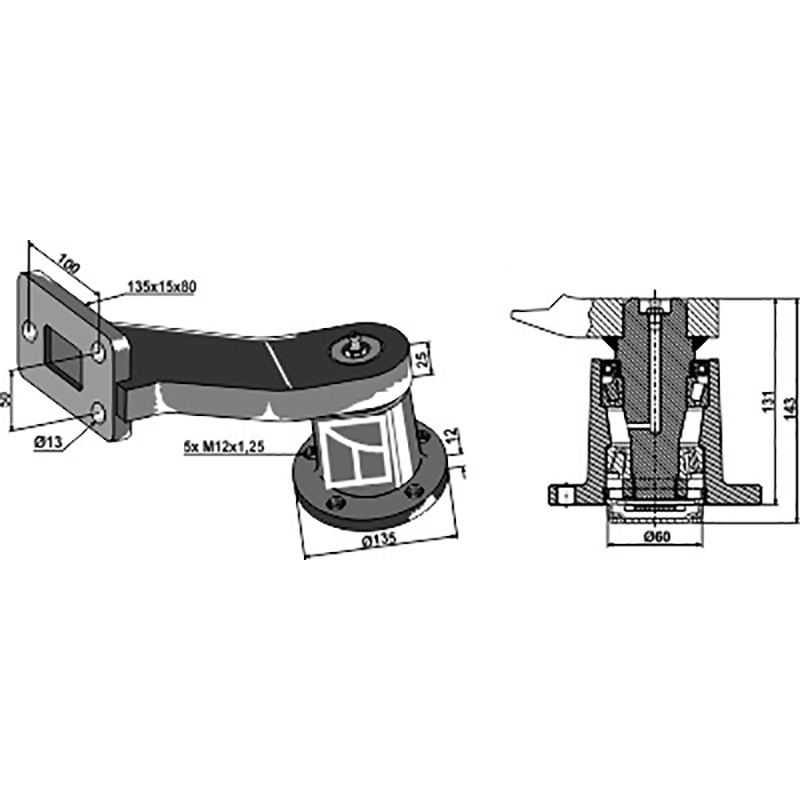 Landwirtschaft Bodenbearbeitung Scheibeneggen Zubehör  Lager