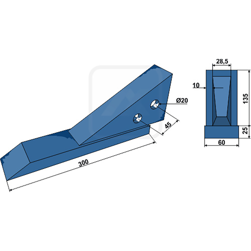 Landwirtschaft Bodenbearbeitung Grubber Schare & Leitbleche Scharspitze Frost|Razol