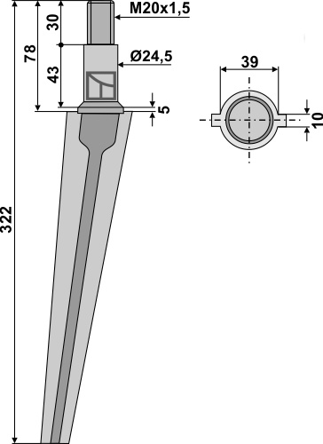 IHOF Kreiseleggenzinken 322mm