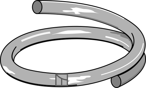 IHOF Ring, aufgebogen Ø3xØ28