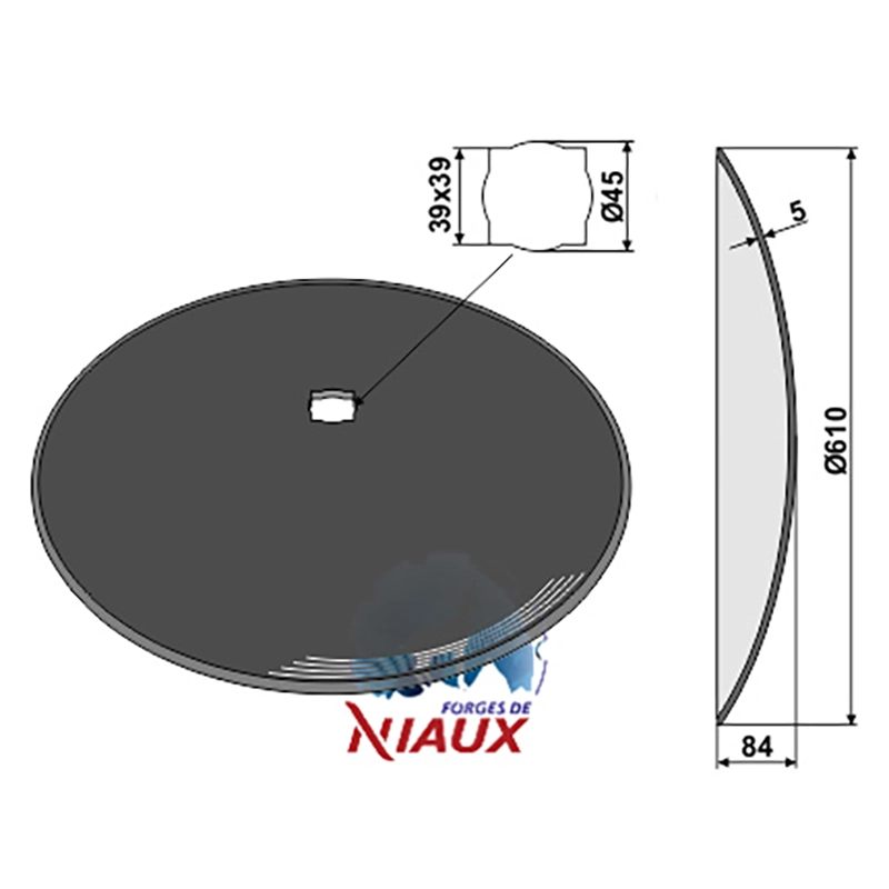 Landwirtschaft Bodenbearbeitung Scheibeneggen Scheibe glatt Simba