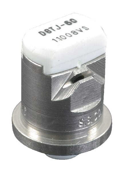 Doppelflachstrahldüse DGTJ 110° weiß V2A DGTJ6011008VS