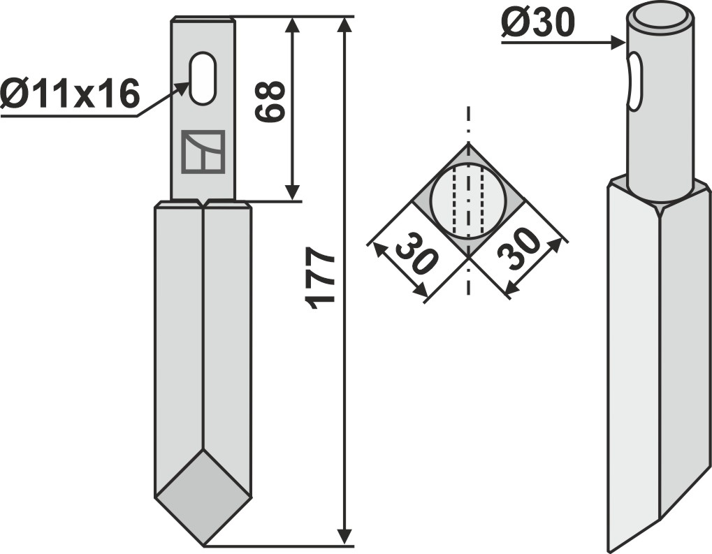 IHOF Rotorzinken 177mm