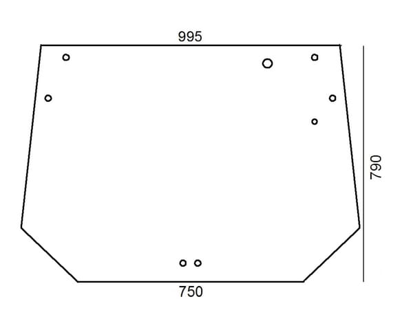 Unbranded Heckscheibe H149810050020N