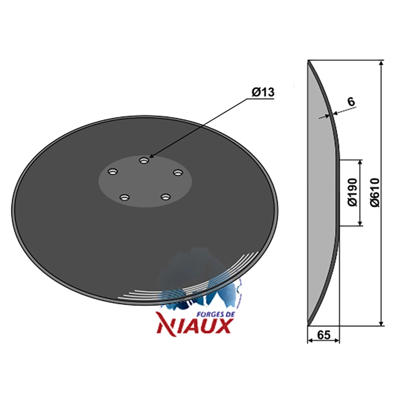 Landwirtschaft Bodenbearbeitung Scheibeneggen Scheibe glatt Niaux