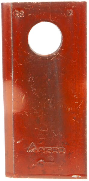 Mähmesser rechts 100x47x4 mm, Bohrung Ø 18,50 mm, geeignet für Lely (4122019960) von Agco