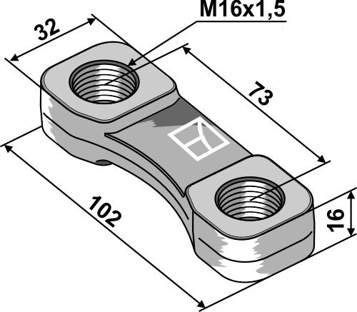 IHOF Bügelmutter - M16x1,5