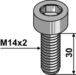 IHOF Innensechskantschraube - M14x2 - 10.9