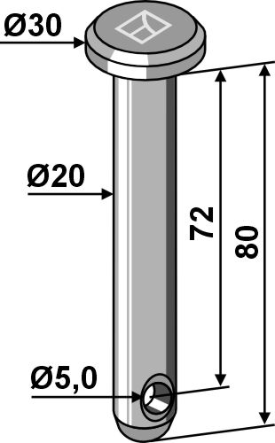 IHOF Splintbolzen Ø20x80