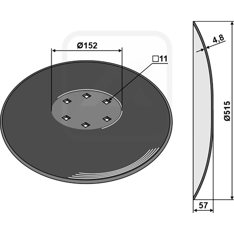 Landwirtschaft Bodenbearbeitung Scheibeneggen Scheibe glatt Kuhn|Niaux