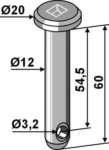IHOF Splintbolzen Ø12x60