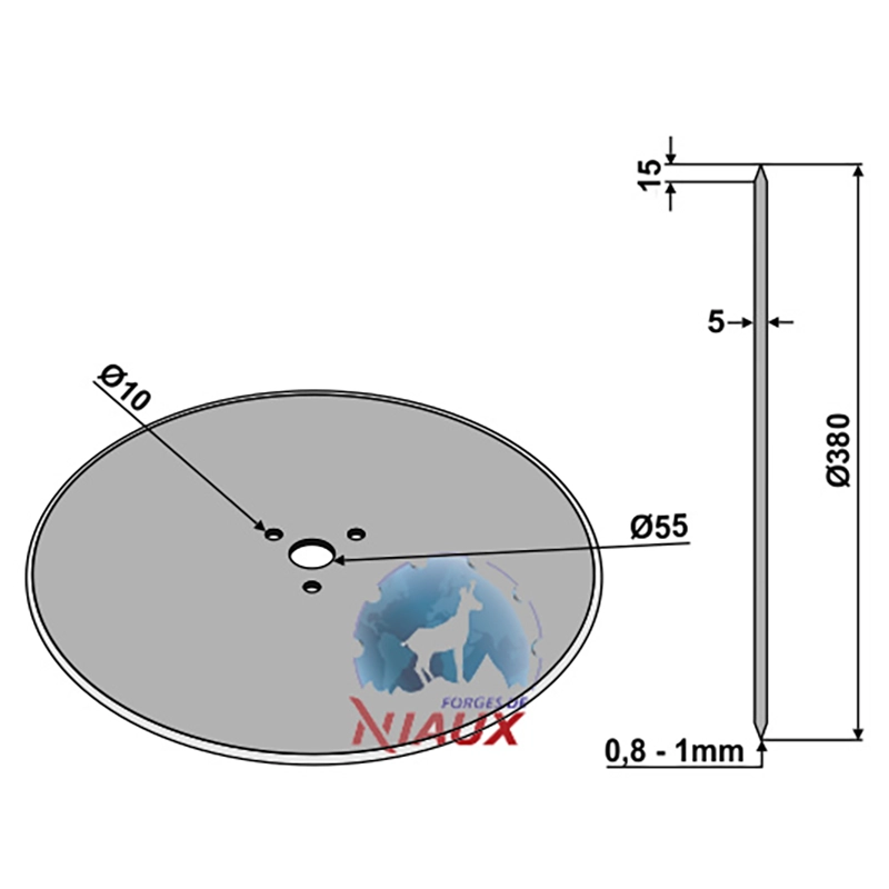 Landwirtschaft Bodenbearbeitung Scheibeneggen Sechscheibe glatt Niaux