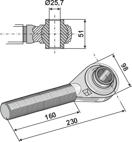 IHOF Spindel M36x3